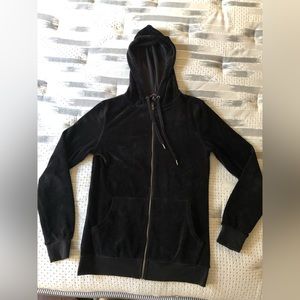 Long tall sally black jogger zip jacket soft size xs extra small